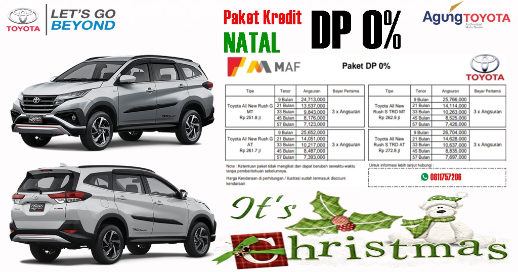 Paket Natal Dp 0 Toyota Rush Desember 2019 Pekanbaru Riau Toyota Pekanbaru