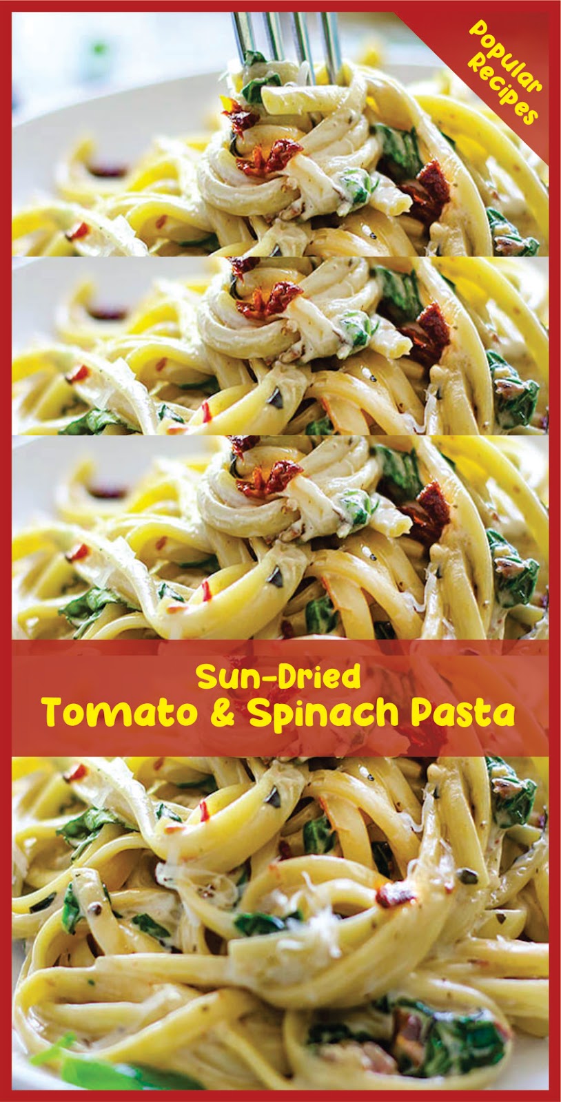 SunDried Tomato and Spinach Pasta Recipe Spesial Food