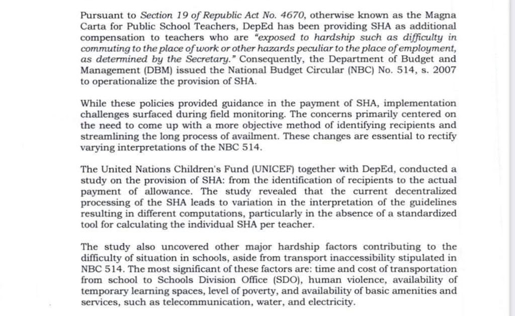 Guidelines on the Provision of Special Hardship Allowance for Public