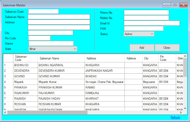 Salesman Master Help Guide