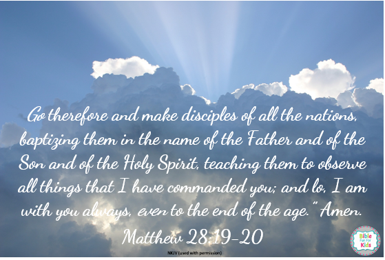 Bible Fun For Kids Wordless Wednesday I Am With You