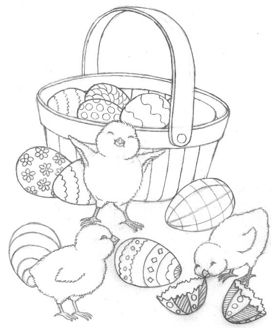 Preschool Easter Coloring Pages title=