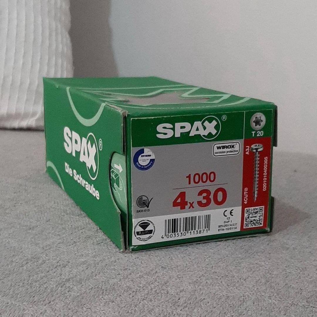 Spax 4.0 x 30 mm, CP, T20