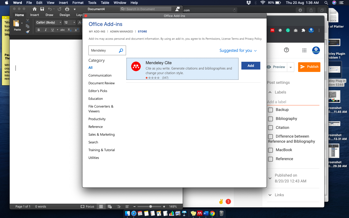 Tech Samadhan Word cannot change the function of the specified key