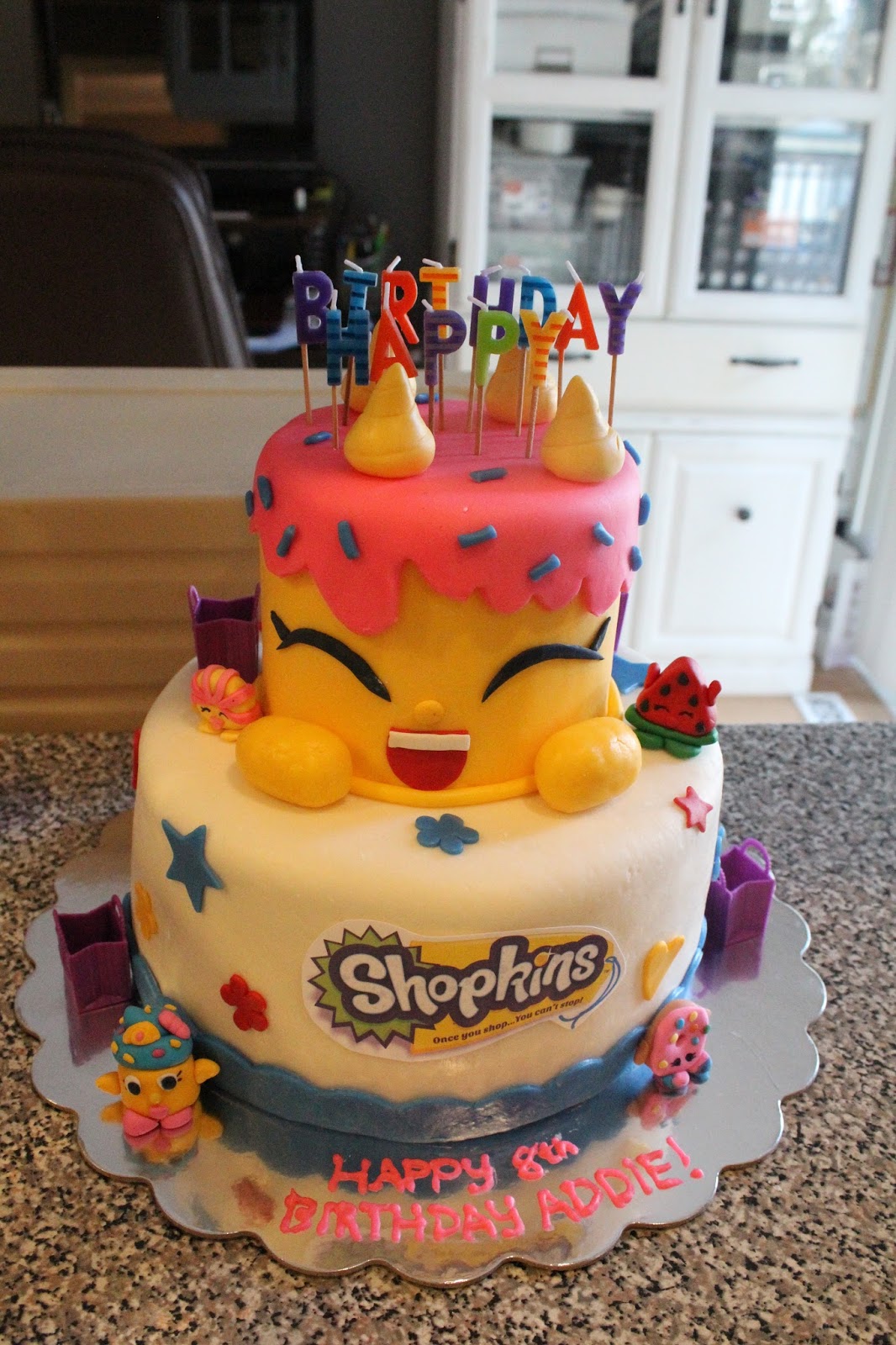 Pink Frosting Bakery: Shopkins Birthday Cake!