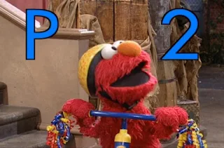 Elmo announces sponsors Sesame street was brought to you today by the letter p and by the number 2. Sesame Street Elmo's Potty Time
