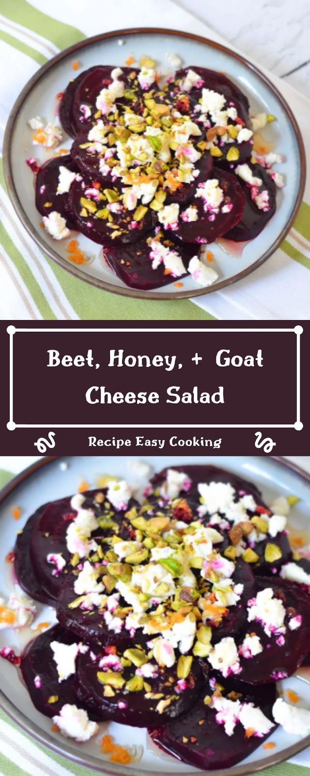 Beet, Honey, + Goat Cheese Salad