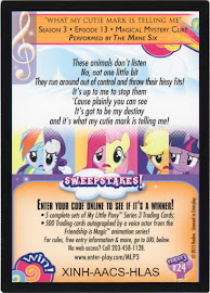 My Little Pony What My Cutie Mark Is Telling Me Series 3 Trading Card