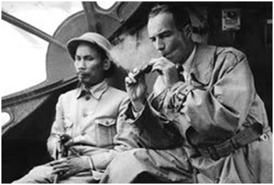  6 mars 1946 : Accord Hô Chi Minh-Sainteny . 1946%2BHinhHoChoMinh1%2BDE%2BSAINTENY