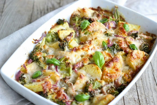Potato Pizza Casserole Recipe | Vegetarian Casserole Recipes