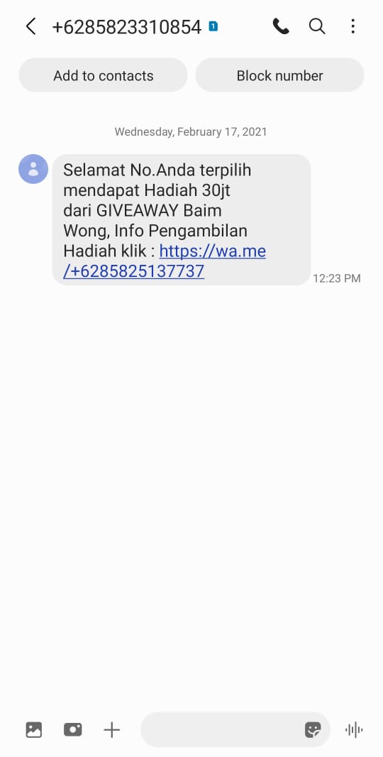 Hore! Dapat Hadiah GIVEAWAY Baim Wong