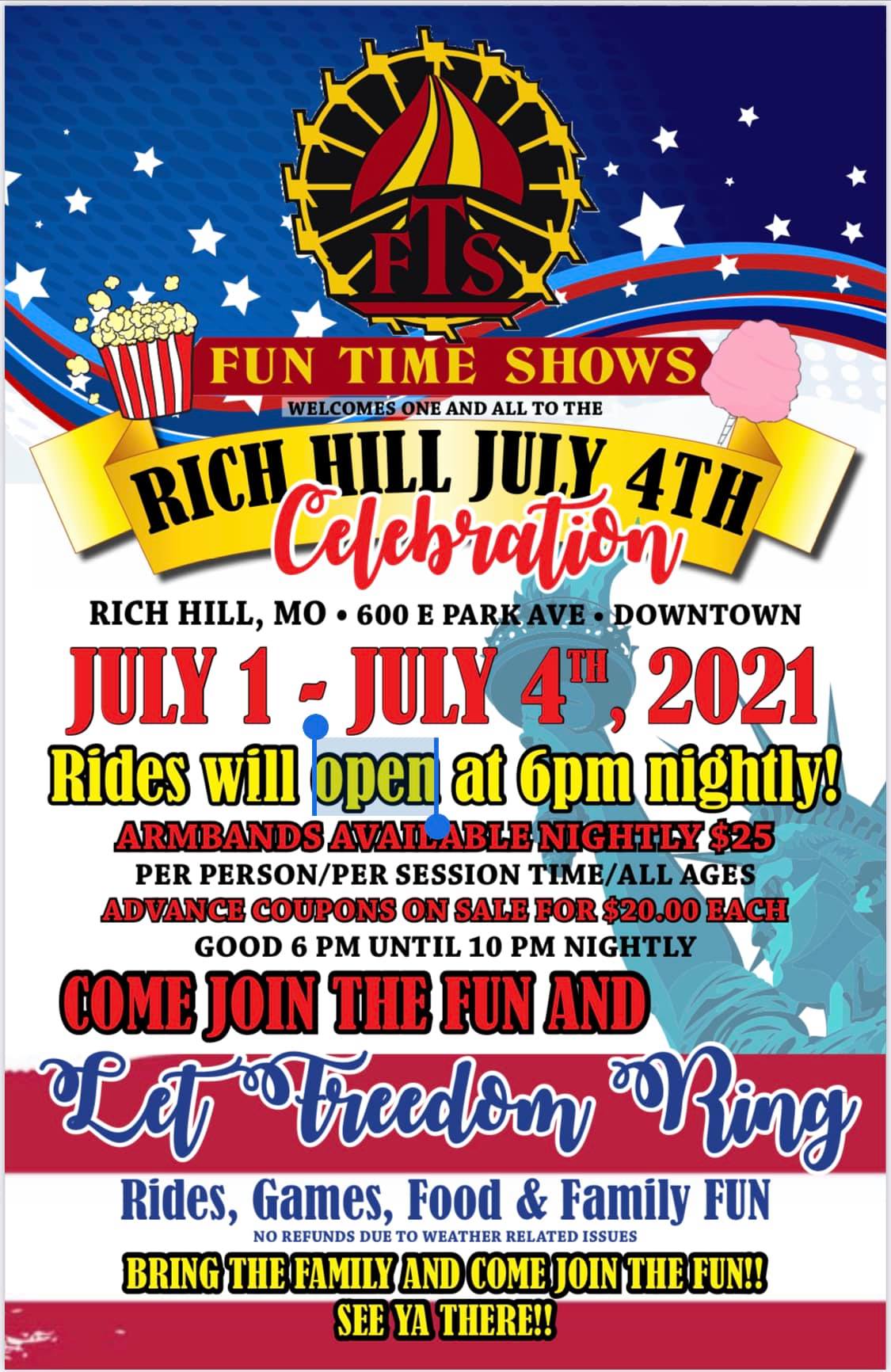 Mid America Shopper Rich Hill 4th of July Flyer