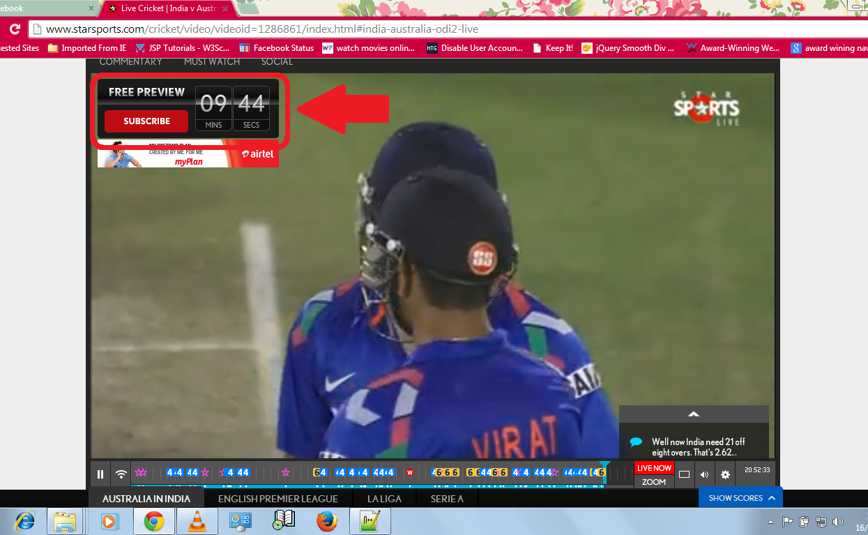 Wave the world Watch full live cricket match on Stars Sports without subscription
