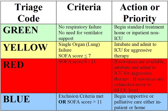 Triage Color Code System