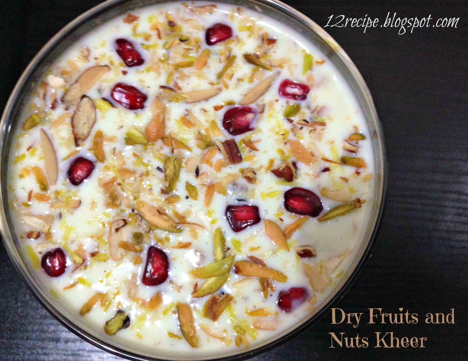 Dry Fruits and Nuts Kheer Recipe Book