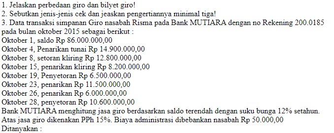 Soal Dan Jawaban Akm Mapel Dasar Perbankkan Jurusan Akuntansi Bukesi My Id