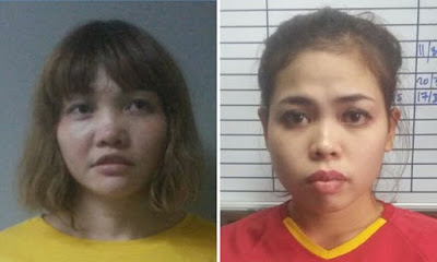 Doan Thi Huong (left) and Siti Aisyah (right), suspects in the death of Kim Jong-nam Doan Thi Huong (left) and Siti Aisyah (right), suspects in the death of Kim Jong-nam