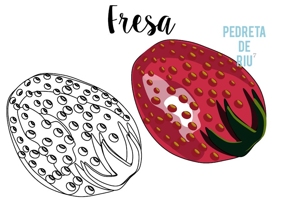 COMO PINTAR PIEDRAS CON FRESAS PASO A PASO
