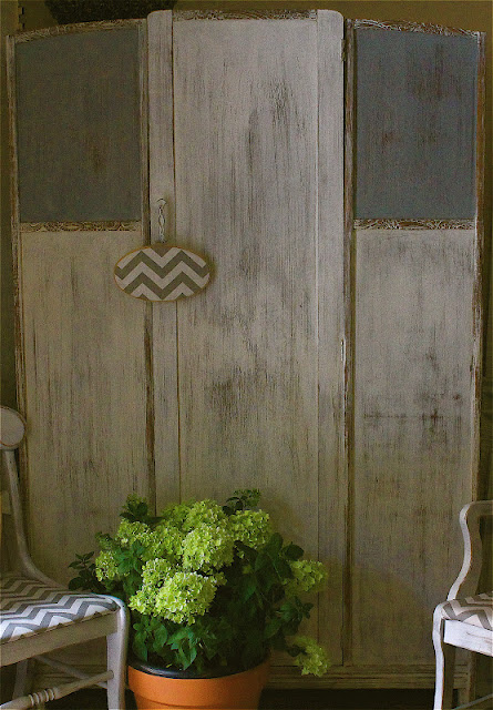 See a milk painted armoire at perfectly imperfect.