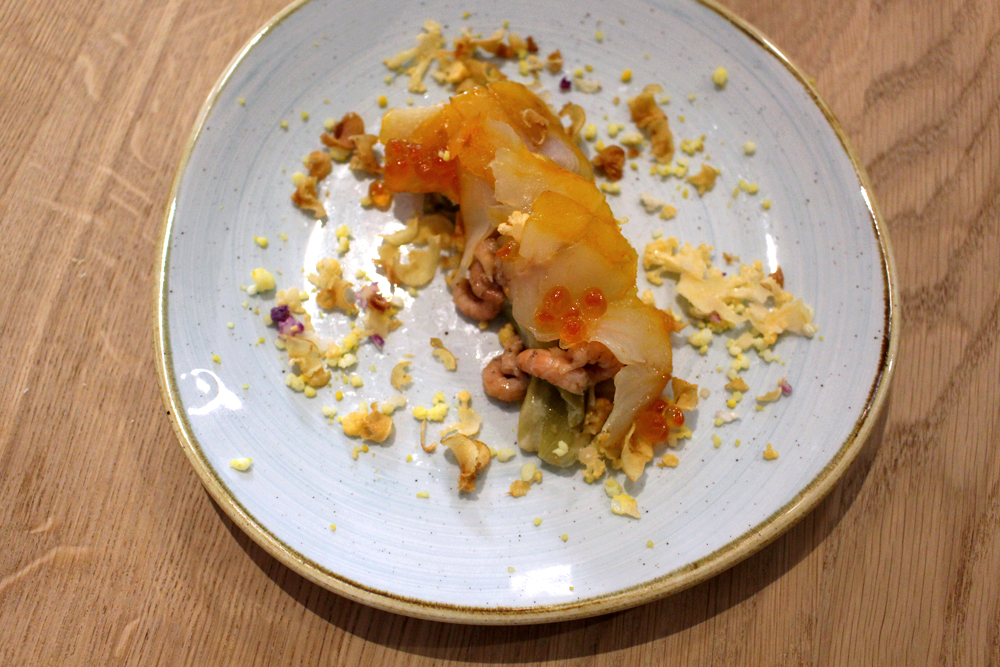 Smoked haddock with leek vinaigrette at Club Marot, Lille - travel & restaurant blog