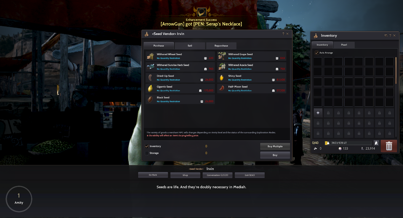 NINESAUR BLACK DESERT ONLINE SEEDS TO FURNITURE GUIDE