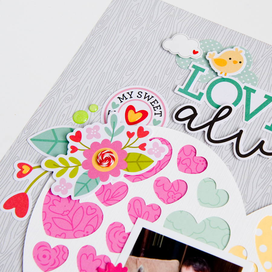 Doodlebug Design Inc Blog: LOVE NOTES SCRAPBOOK LAYOUT | with Tegan