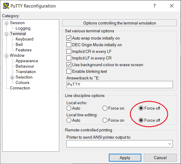 Notes of a Programmer Problem Keyboard Input Echoed Back to Serial