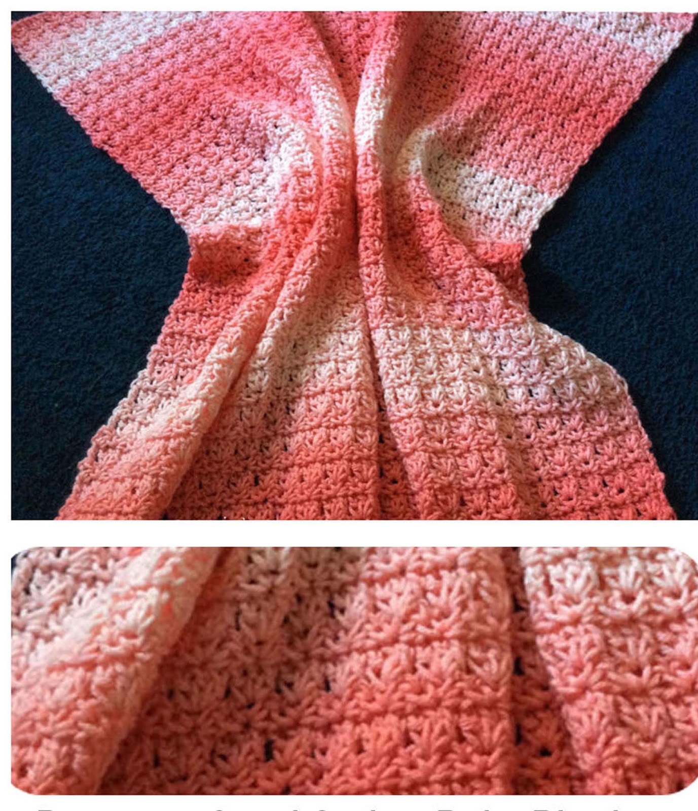 Heather's Crochet Designs: Modified Silt Stitch Crochet Baby Blanket