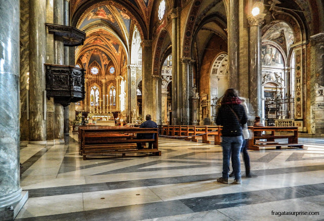 Interior da Igreja de Santa Maria Sopra Minerva, Roma
