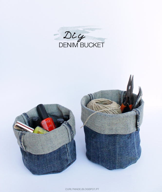 DIY Upcycled Denim Bucket — Curly Made