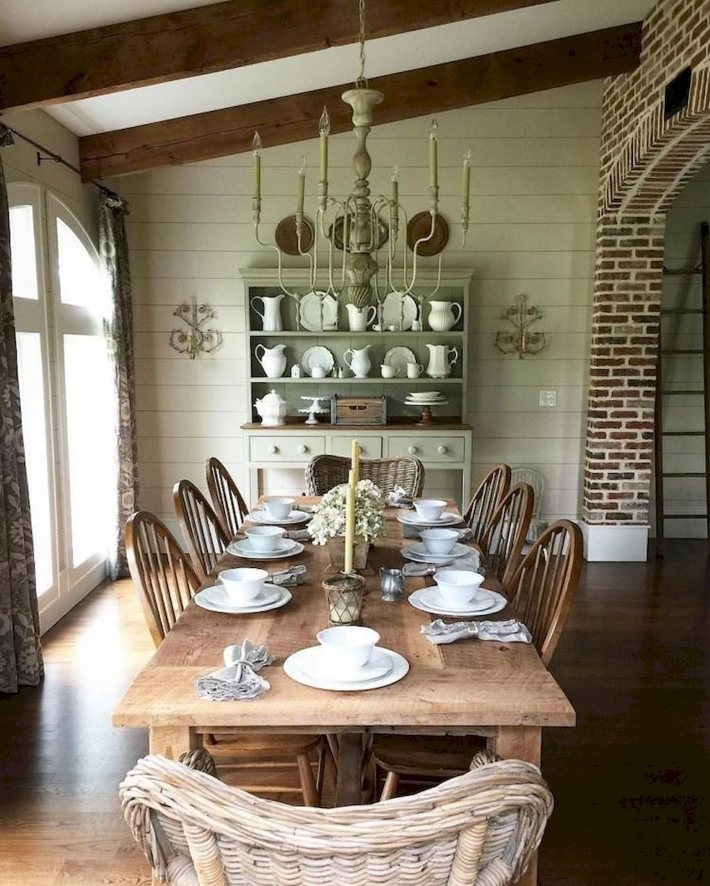35+ Stunning Country Dining Room Design Ideas