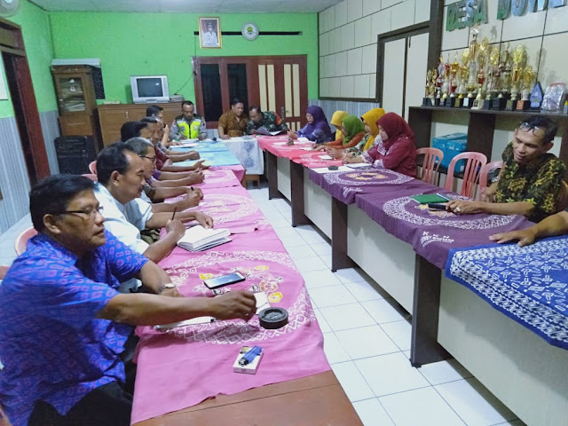 Babinsa Wonosari Aktif Ikuti Rapat Di Wilayah Binaan