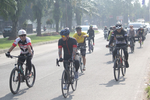 Sambil Bersepeda, Kapolda Banten Kunjungi Polresta Tangerang Tinjau Kesiapan Polsek Jajaran