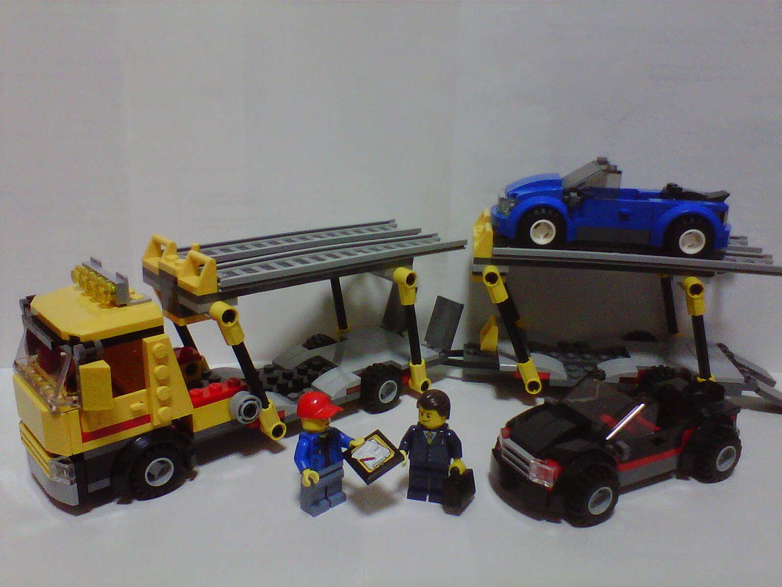 レゴで作ったスポーツカー　3台セット【黄色/白/赤】【セット割引価格】