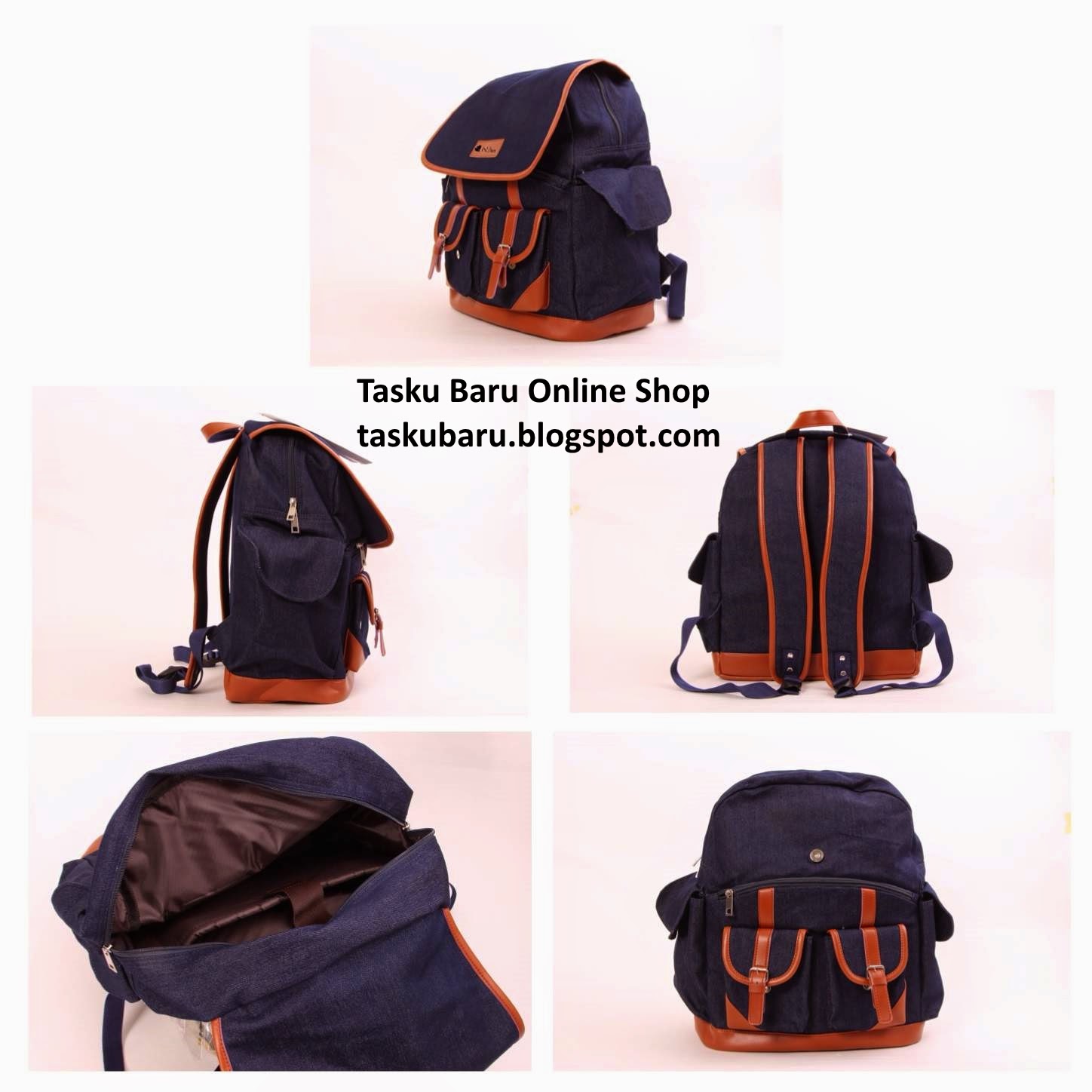  tas sekolah export model terbaru 2015 - Gewiin women blue denim