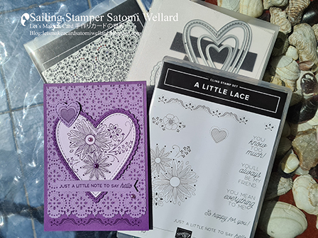 Stampin'Up! Purple Monochromatic Card#aroundtheworldonwednesdaygloghop  by Sailing Stamper Satomi Wellard