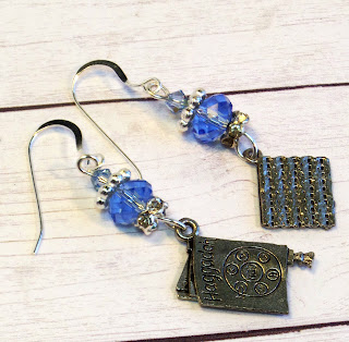 Light Blue Passover Earrings