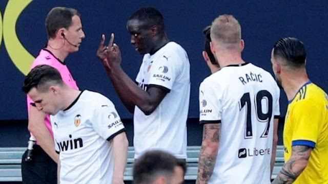Valencia player Moctar Diakhaby was racially abused against Cadiz in La Liga
