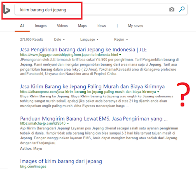 Agar Artikel Terindex Bing, Cuma Copy Paste URL