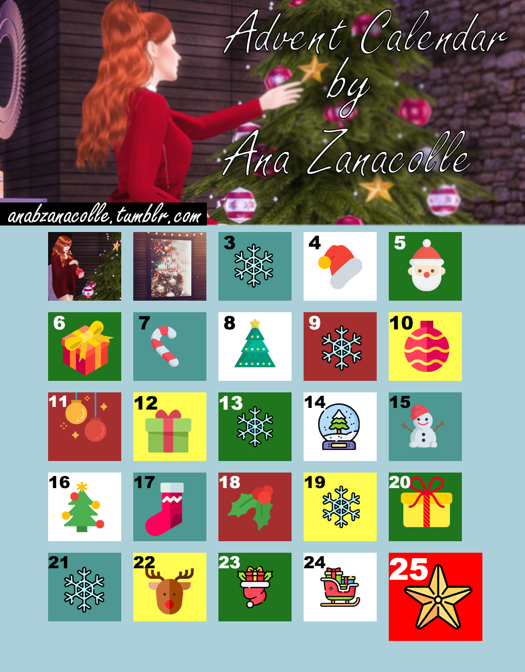 Advent Calendar Gift.2 Christmas Painting Miss Moon