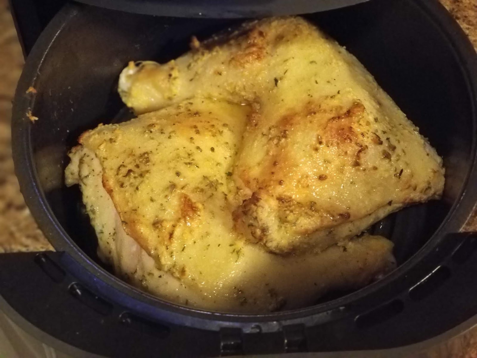 Marketa's Space How to fry leg quarters in a Air Fryer
