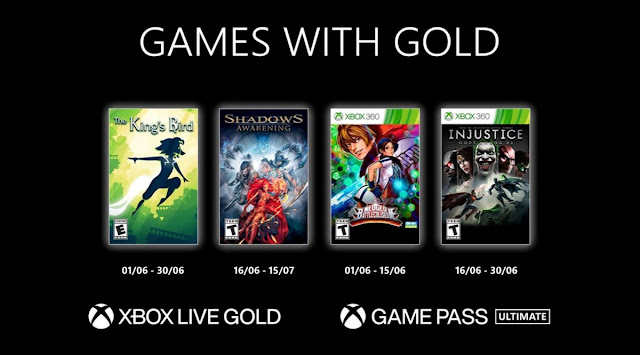 الألعاب المجانية لمشتركي Xbox Live Gold لشهر يونيو 2021