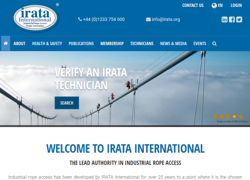 Test safework ru. IRATA logo.