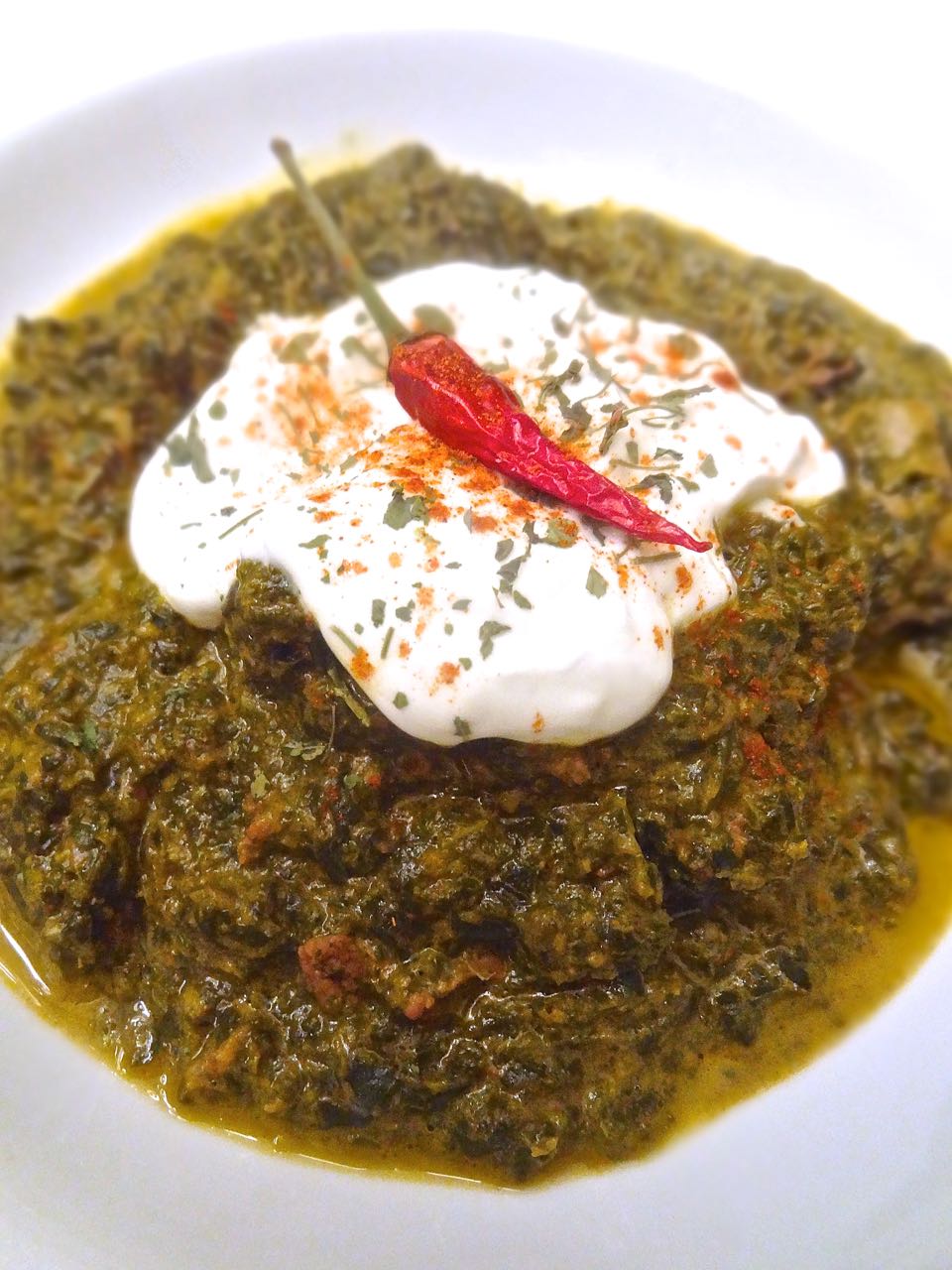 Scrumpdillyicious Indian Beef and Spinach Saagwala Curry