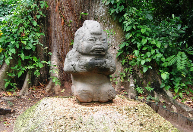 Monument 5, Olmec sculpture, La Venta Museum, Villahermos