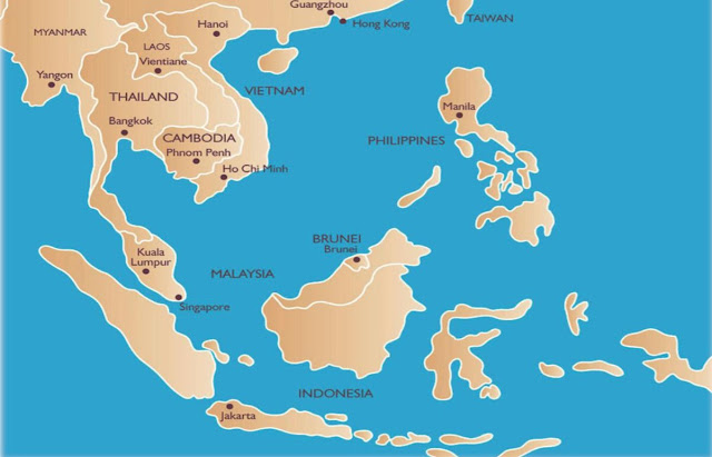 sud est asiatico quando andare mappa asia sud est