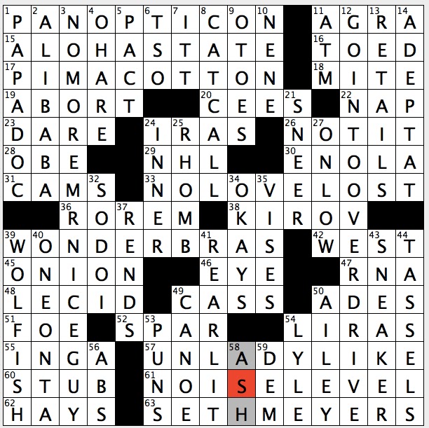 A Brief History of Bras in Crosswords - The New York Times