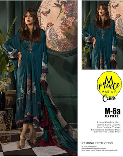 M Print Maria B Cambric Pakistani Suits Wholesaler