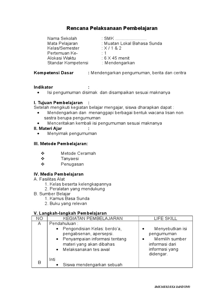 Contoh Warta Lisan Bahasa Sunda Pidato dalam bahasa