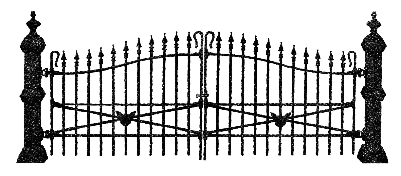 clip art wrought iron gates - photo #10